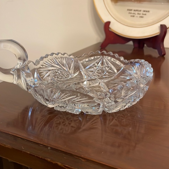 Accents Vintage Etched Glass Candy Dish Poshmark